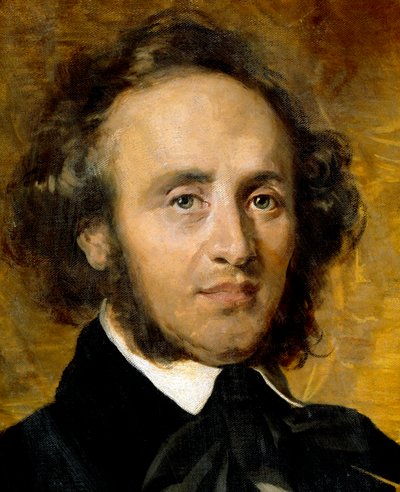 Portrait de Felix Mendelssohn Bartholdy (1809-1847) compositeur allemand. - Unknown artist