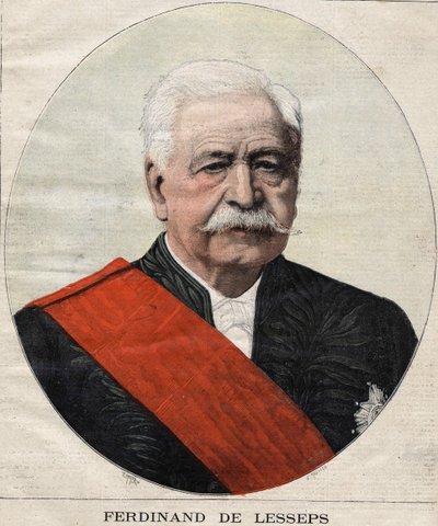 Portrait de Ferdinand de Lesseps (1805-1894), diplomate et administrateur français. - Unknown artist