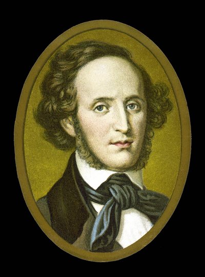 Portrait de Félix Mendelssohn - Bartholdy (1809 - 1847) compositeur allemand. - Unknown artist