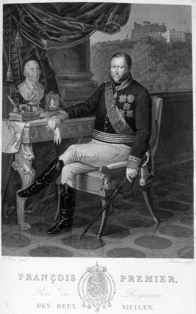 Portrait de François Ier (1777-1830), roi des Deux-Siciles. - Unknown artist