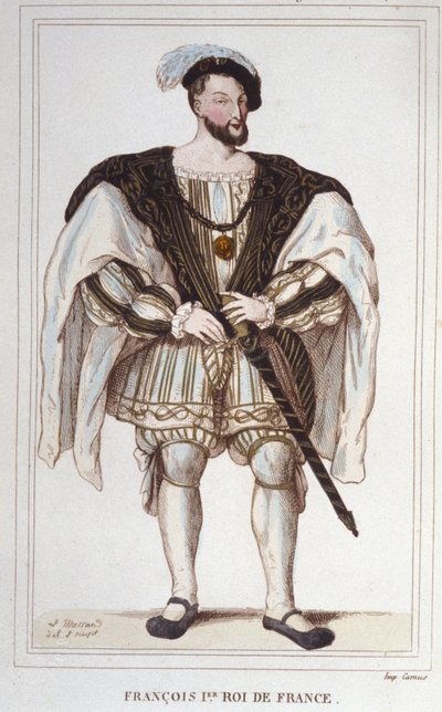Portrait de François Ier (1494 - 1547) Gravure de 1830 - Unknown artist