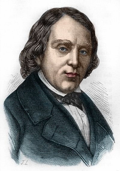 Portrait de François Vincent Raspail (1794-1878), biologiste, chimiste et homme politique français. - Unknown artist