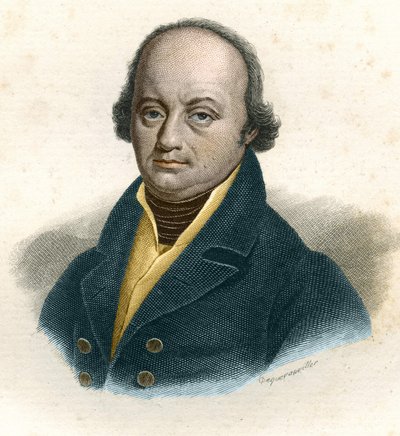Portrait de Franz-Joseph Gall (Franz Joseph) (1758 - 1828), médecin allemand, gravure du 19ème siècle - Unknown artist