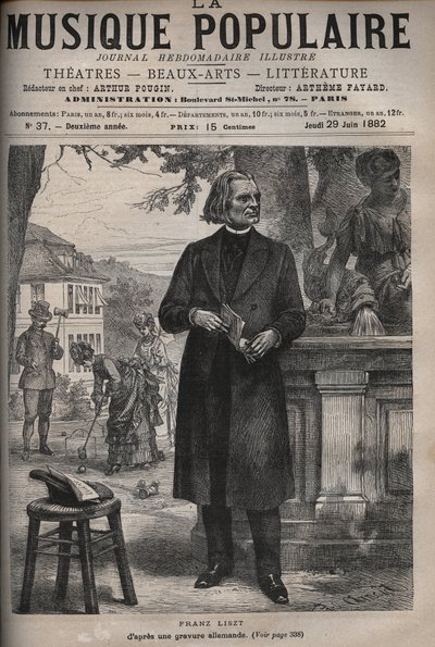 Portrait de Franz Liszt (1811-1886), compositeur, pianiste et chef d