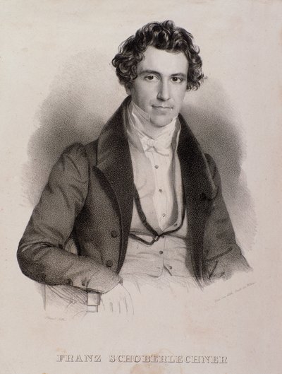 Portrait de Franz Schoberlechner (gravure) - Unknown artist