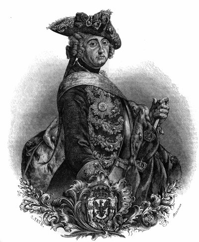 Portrait de Frédéric II (1712-1786), roi de Prusse, connu sous le nom de Frédéric le Grand. - Unknown artist