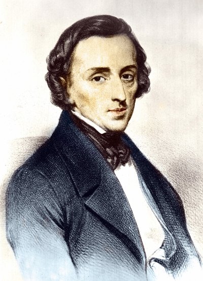 Portrait de Frédéric Chopin (1810-1849), compositeur polonais. - Unknown artist
