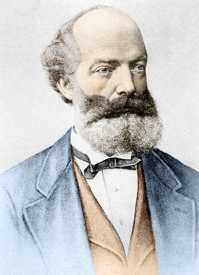 Portrait de Friedrich August Kekulé von Stradonitz chimiste allemand (Darmstadt) - Unknown artist