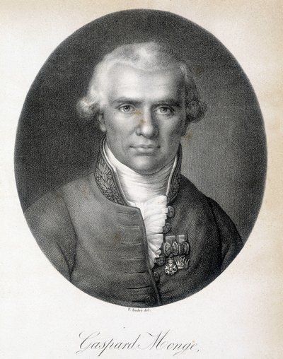 Portrait de Gaspard Monge, Comte de Péluse (1746 - 1818), mathématicien français - gravure - Unknown artist