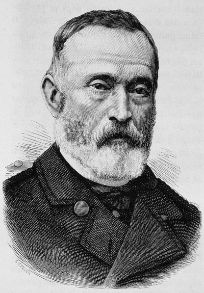 Portrait du général Clément Thomas (1809-1871). Gravure de la fin du 19e siècle dans « Histoire de France » de H. Martin - Unknown artist