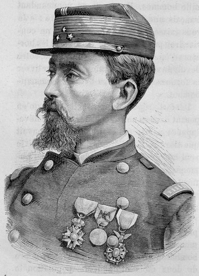 Portrait du Général Crémer. Gravure du 19ème siècle. - Unknown artist