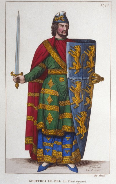 Portrait de Geoffroy V dit Le Bel ou Plantagenêt Comte d