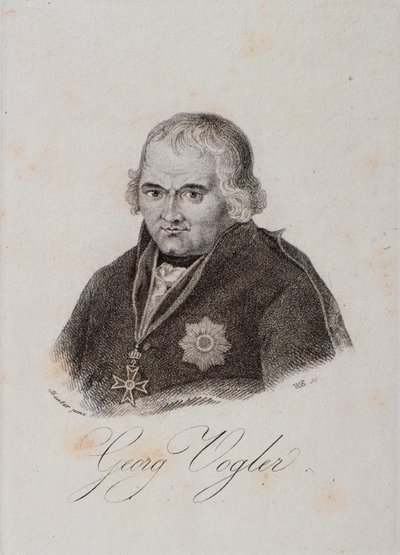 Portrait de Georg Joseph Vogler (abbé Vogler) (gravure) - Unknown artist