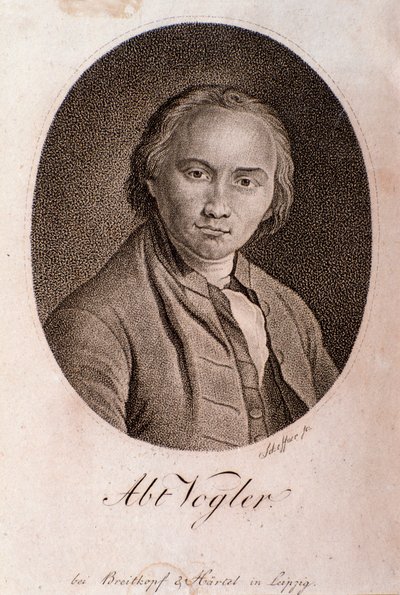 Portrait de Georg Joseph Vogler (abbé Vogler) (gravure) - Unknown artist