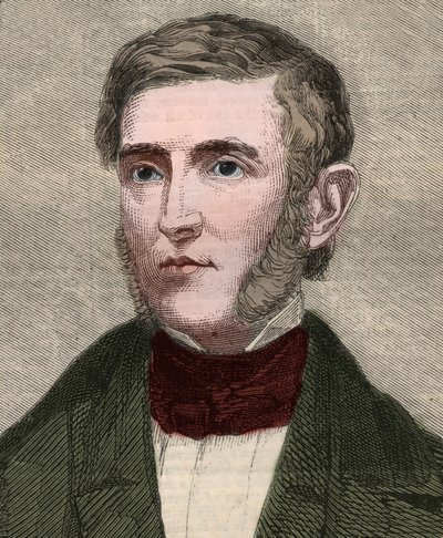 Portrait de George Bancroft (1800-1891), historien et homme politique américain. Gravure dans « The Illustrated London News » du 23 janvier 1858. - Unknown artist