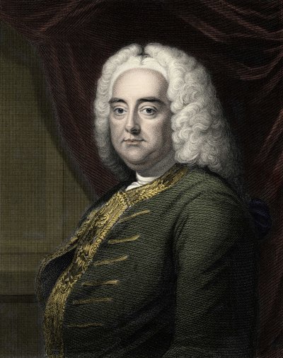 Portrait de George Frederick Handel (Georg Friedrich Handel) - Unknown artist