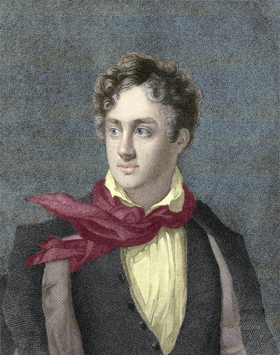 Portrait de George Gordon Noel, 6e baron Byron, Lord Byron - Unknown artist