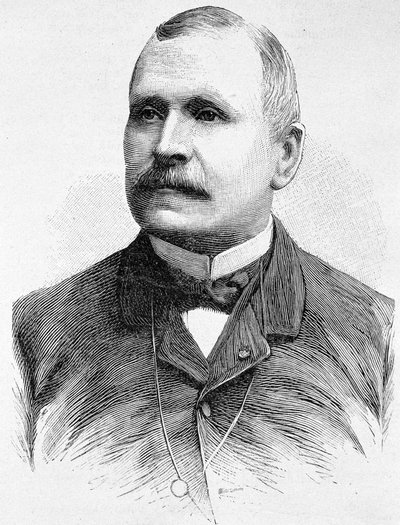 Portrait de Georges Boulanger. Gravure de la fin du 19ème siècle dans « Histoire de France » de H. Martin - Unknown artist