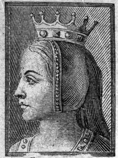 Portrait de Gerberge de Saxe (ca. 913-968 ou 969), reine de France, épouse de Louis IV d