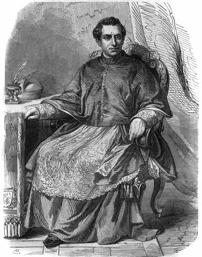 Portrait de Giacomo Antonelli (1808-1878), cardinal italien et secrétaire d