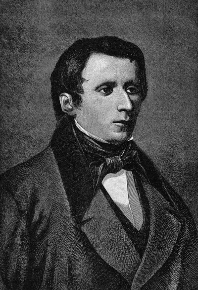 Portrait de Giacomo Leopardi (1798-1837), écrivain italien - Unknown artist
