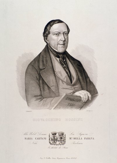 Portrait de Gioacchino Rossini - Unknown artist