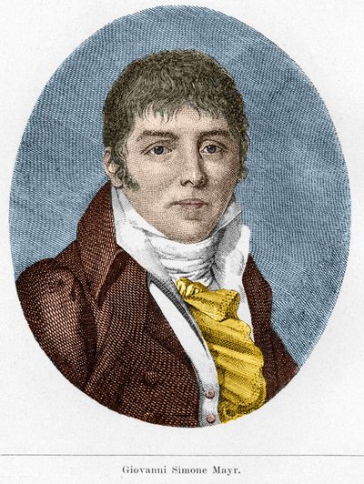 Portrait de Giovanni Simone Mayr (Johann Simon Mayr), compositeur italien (1763-1845) - Unknown artist