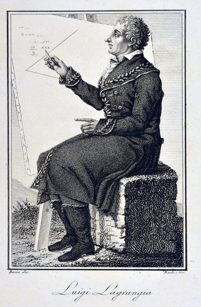 Portrait de Joseph Louis, comte de Lagrange (1736-1813), mathématicien français - Unknown artist