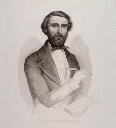 Portrait de Giuseppe Verdi - Unknown artist