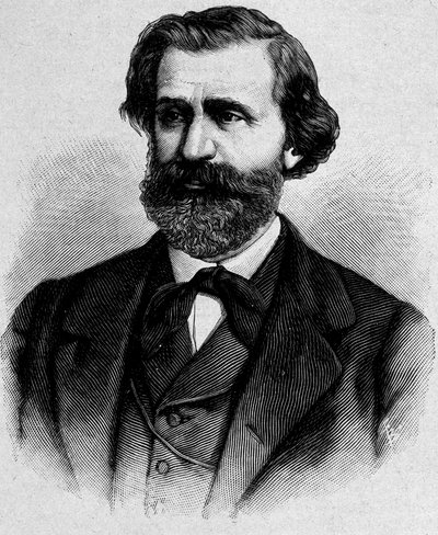 Portrait de Giuseppe Verdi, compositeur italien (1813 - 1901) - Unknown artist