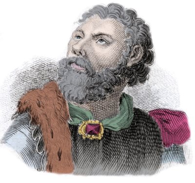 Portrait de Godefroi (ou Godefroy) de Bouillon (1040/61-1100), duc de Basse-Lorraine - Unknown artist