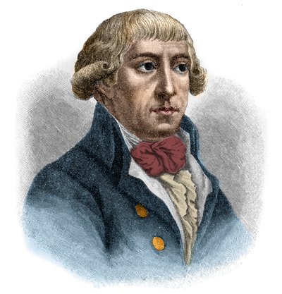 Portrait de Gottfried August Bürger (Geoffroy Auguste Bürger). - Unknown artist