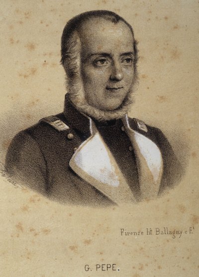 Portrait de Guglielmo Pepe (1783 - 1855) - Unknown artist