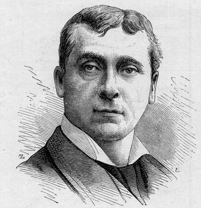 Portrait de Gustave Worms, comédien français, membre de la Comédie-Française de 1858 à 1900. Gravure dans Le Monde Illustré n°1168 du 16 août 1879. - Unknown artist