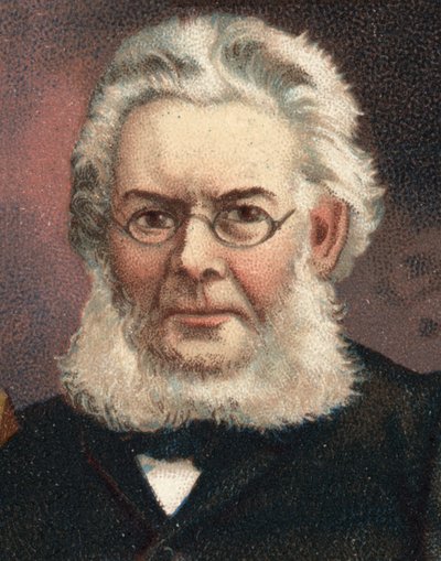 Portrait de Henrik (Henri) Johan Ibsen (1828-1906), dramaturge norvégien. - Unknown artist