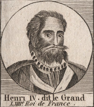 Portrait de Henri IV (1553-1610), roi de France - gravure de « Instruction sur l