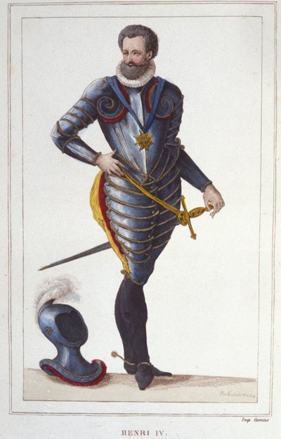 Portrait de Henri IV (1553-1610), roi de France Gravure de 1830 - Unknown artist