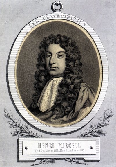 Portrait de Henry Purcell (1659 - 1695), compositeur britannique - Unknown artist