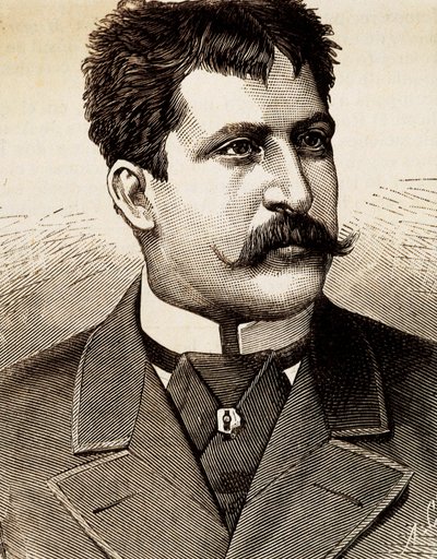 Portrait du chanteur lyrique italien Mattia Battistini (1857-1928). Gravure du 19e siècle - Unknown artist