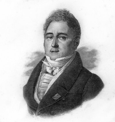 Portrait de Jacques Laffitte (1767-1844), banquier et homme politique français, gravure du 19ème siècle - Unknown artist