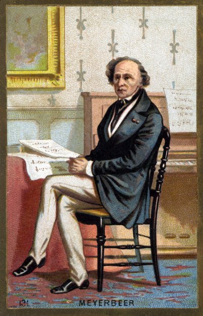 Portrait de Jakob Liebmann Meyerbeer (1791-1864), compositeur allemand - Unknown artist