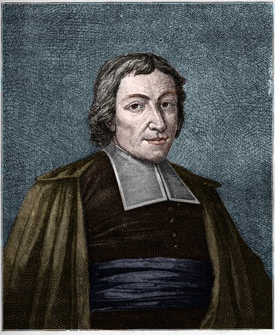 Portrait de Jean-Baptiste de La Salle (1651-1719) religieux français, fondateur de la congrégation des Frères des Écoles chrétiennes. Gravure du XIXe siècle. - Unknown artist