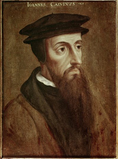 Portrait de Jean Calvin, réformateur et écrivain français - Unknown artist