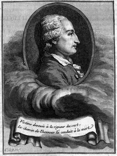 Portrait de Jean François Pilâtre de Rozier (1757-1785), physicien et aéronaute français (premier voyageur en ballon). - Unknown artist