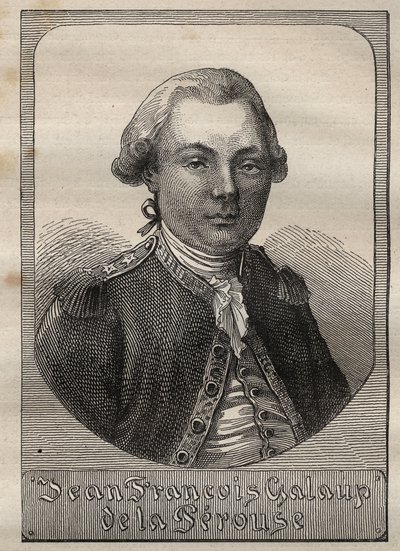 Portrait de Jean François de Galaup, comte de La Pérouse (1741-1788) - illustration tirée de "Les Grands Navigateurs du XVIIIe siècle" - Unknown artist