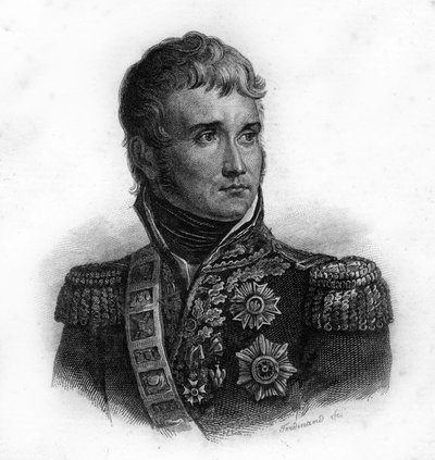 Portrait de Jean Lannes, Duc de Montebello (1769-1809) Maréchal de France, gravure du 19e siècle - Unknown artist