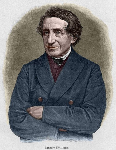 Portrait de Johann Joseph Ignaz von Döllinger (1799 - 1890), prêtre allemand et professeur d
