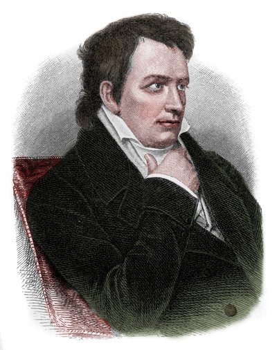 Portrait de Johann Ludwig Tieck (1773-1853), poète, traducteur, éditeur, romancier et critique allemand du mouvement romantique - Unknown artist