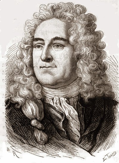 Portrait de John Law (1671 - 1729), financier écossais qui a causé la faillite en 1720 (Événement de la rue Quincampoix) - Unknown artist