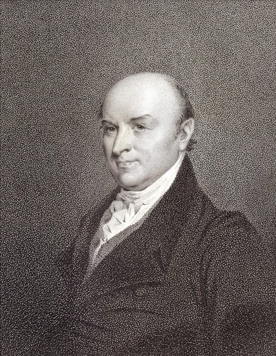 Portrait de John Quincy Adams (1767 - 1848), fils du Président John Adams et Président des États-Unis (1825 - 1829). Gravure sd. 19e siècle. - Unknown artist